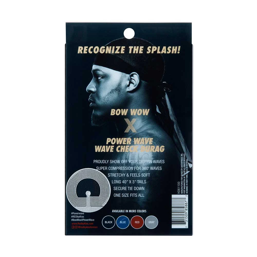 RED by KISS Power Wave See Through Wave Check Durag - Image 12