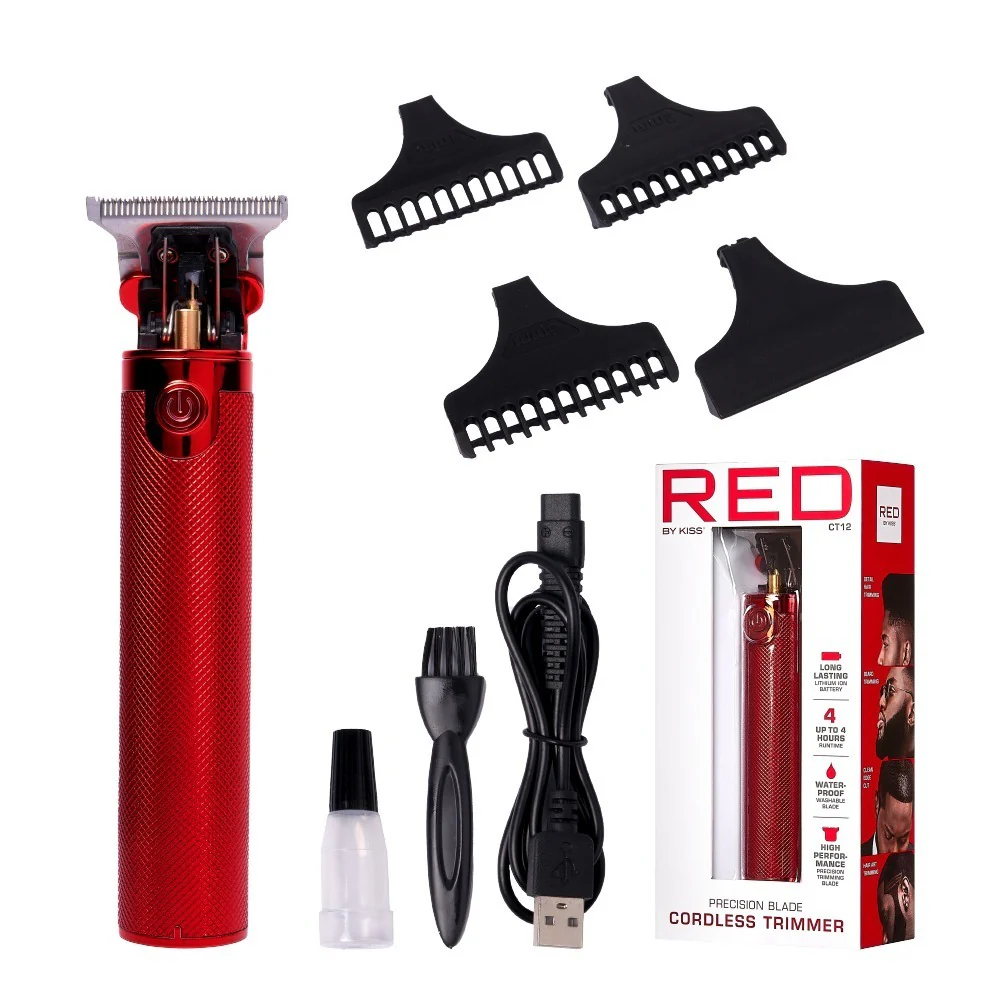 RED by KISS Precision Blade Cordless Trimmer - Red