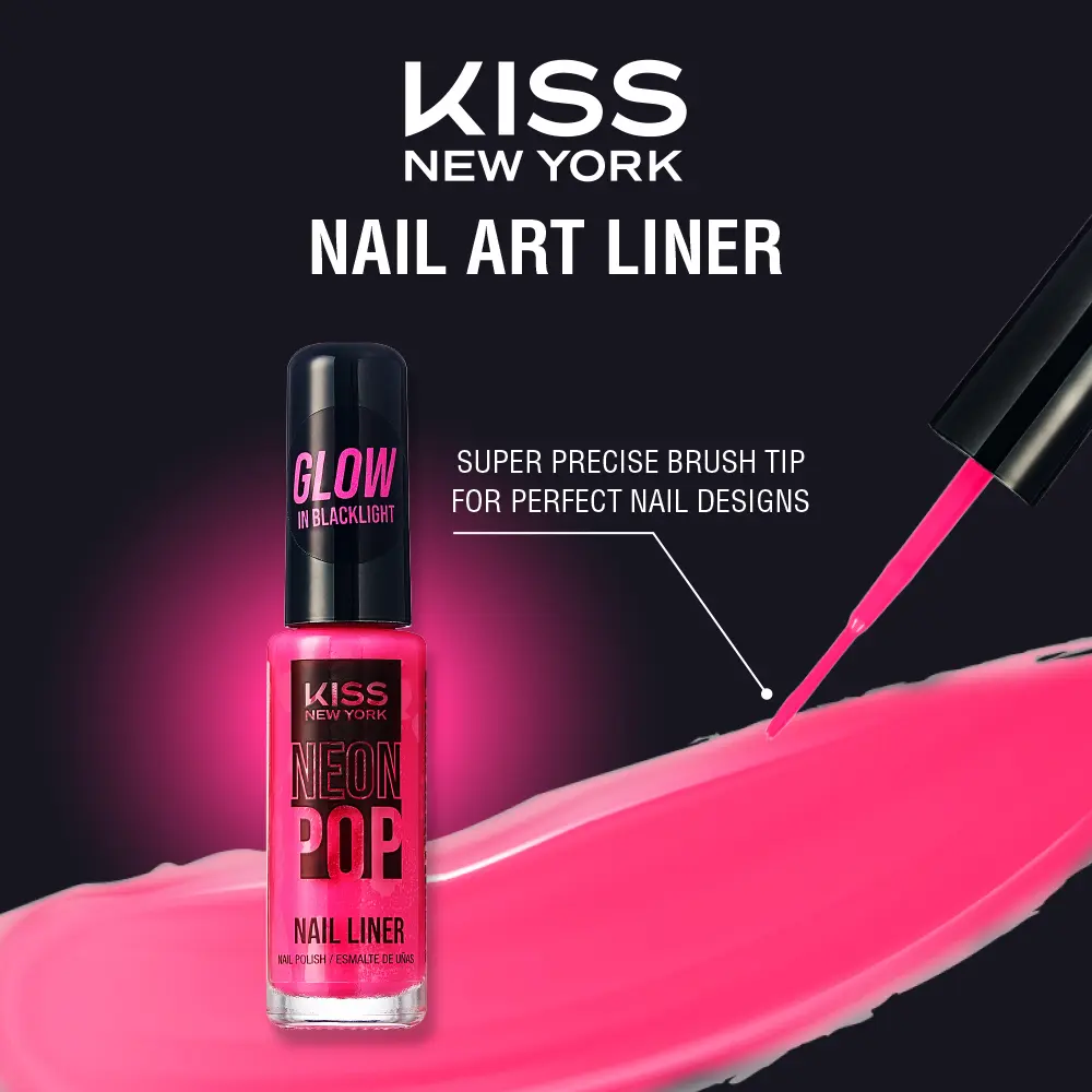 Kiss New York Precision Brush Nail Art Liner โ Perfect for Fine Detailing - Image 45