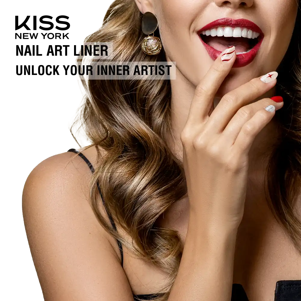 Kiss New York Precision Brush Nail Art Liner โ Perfect for Fine Detailing - Image 48