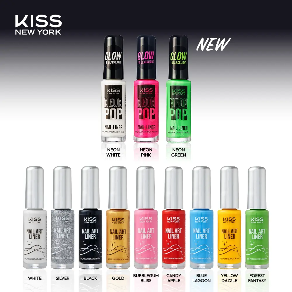 Kiss New York Precision Brush Nail Art Liner โ Perfect for Fine Detailing - Image 57