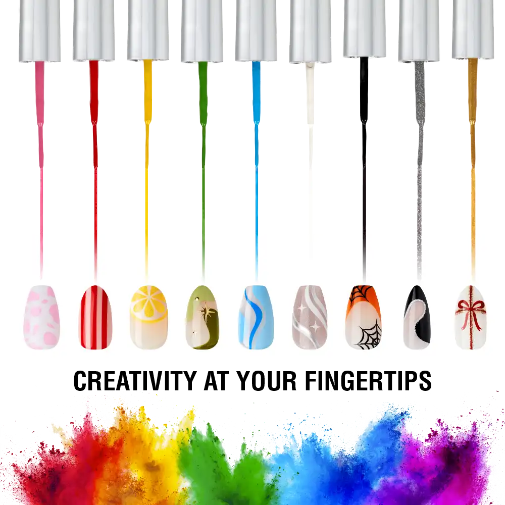 Kiss New York Precision Brush Nail Art Liner โ Perfect for Fine Detailing - Image 74