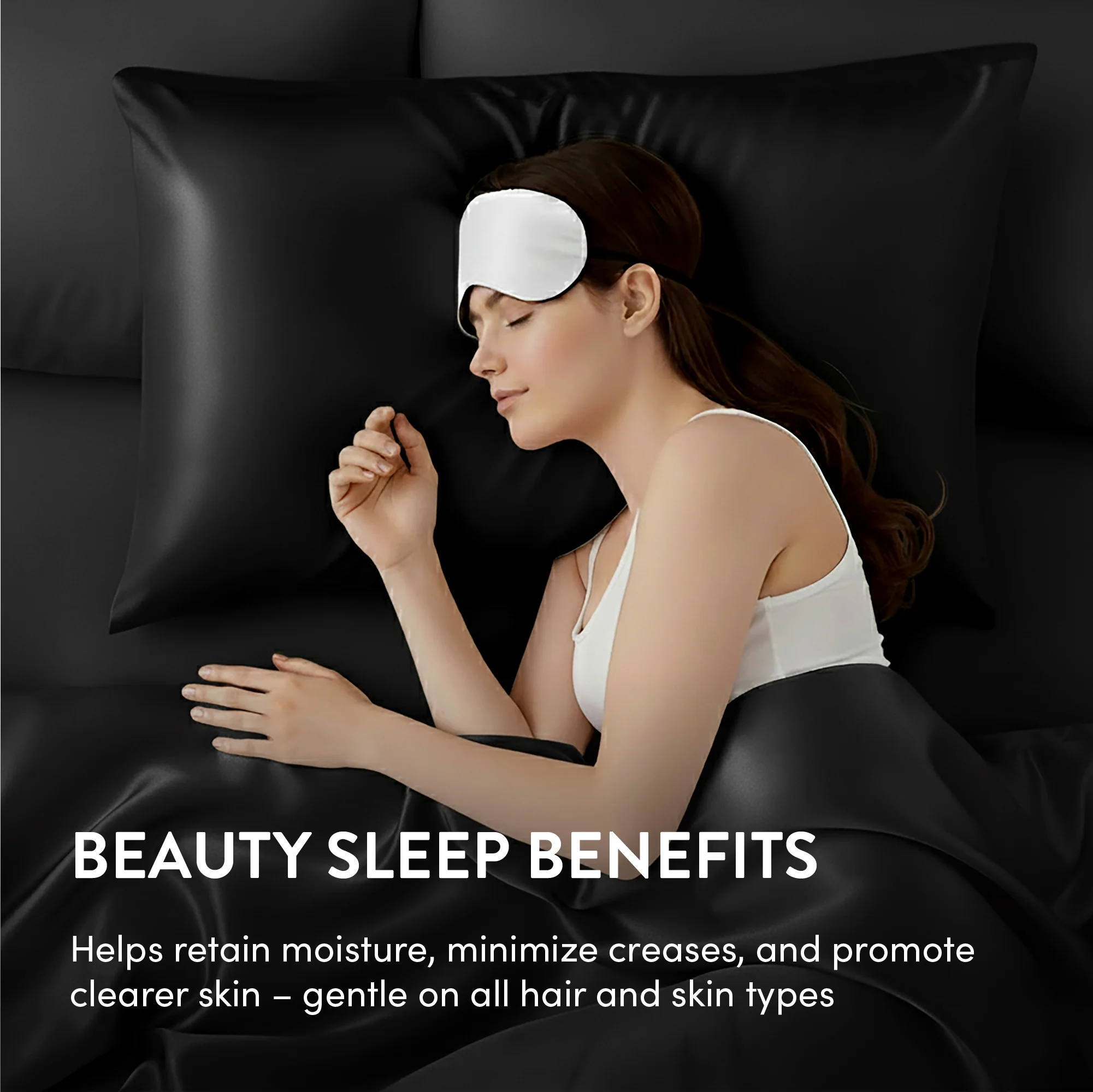 Mavié Premium Satin Pillowcase for Hair & Skin – Slip-Free Secure Fit Travel Pillow Cover, Cooling & Anti-Frizz Beauty Sleep - Image 101