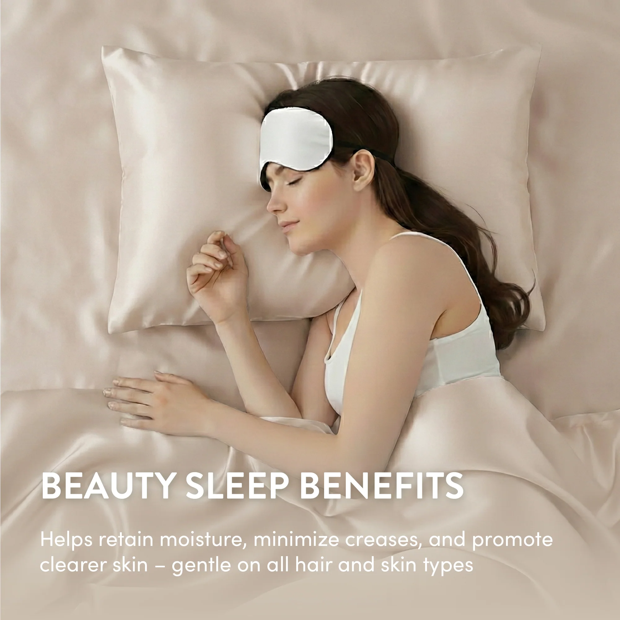 Mavié Premium Satin Pillowcase for Hair & Skin – Slip-Free Secure Fit Travel Pillow Cover, Cooling & Anti-Frizz Beauty Sleep - Image 13