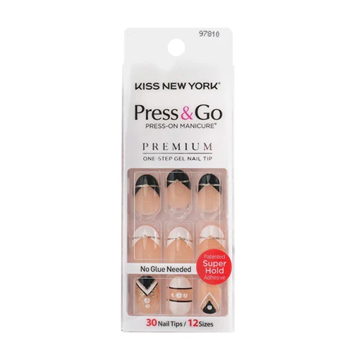 Kiss New York Press and Go Premium Oval Nail