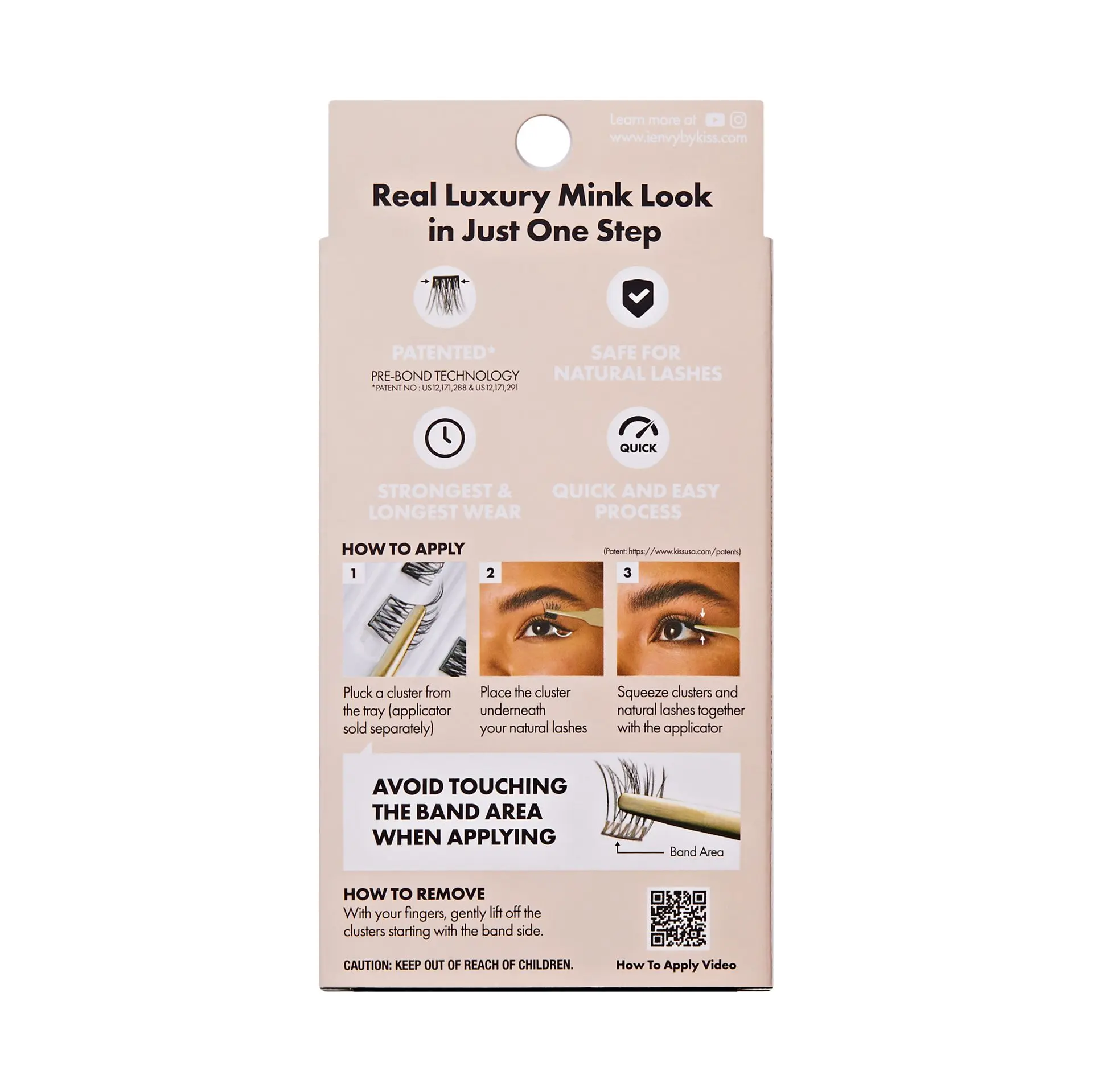 I-ENVY Press & Go 100% Real Mink Pre-Glued Press-On Lash Clusters - Image 32