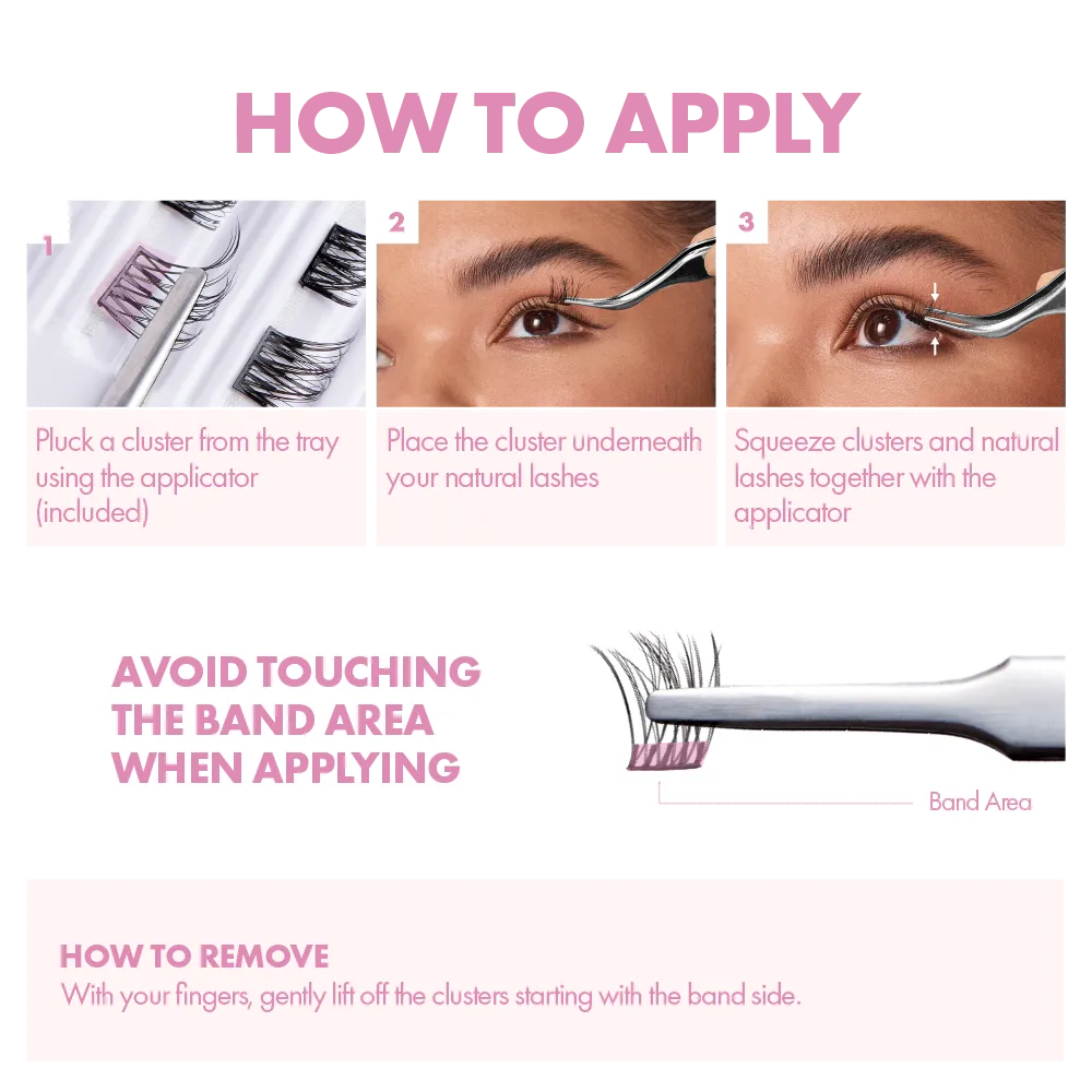 I-ENVY Press & Go Press-On Pre-Glued Lash Clusters - Clean Day - Image 14
