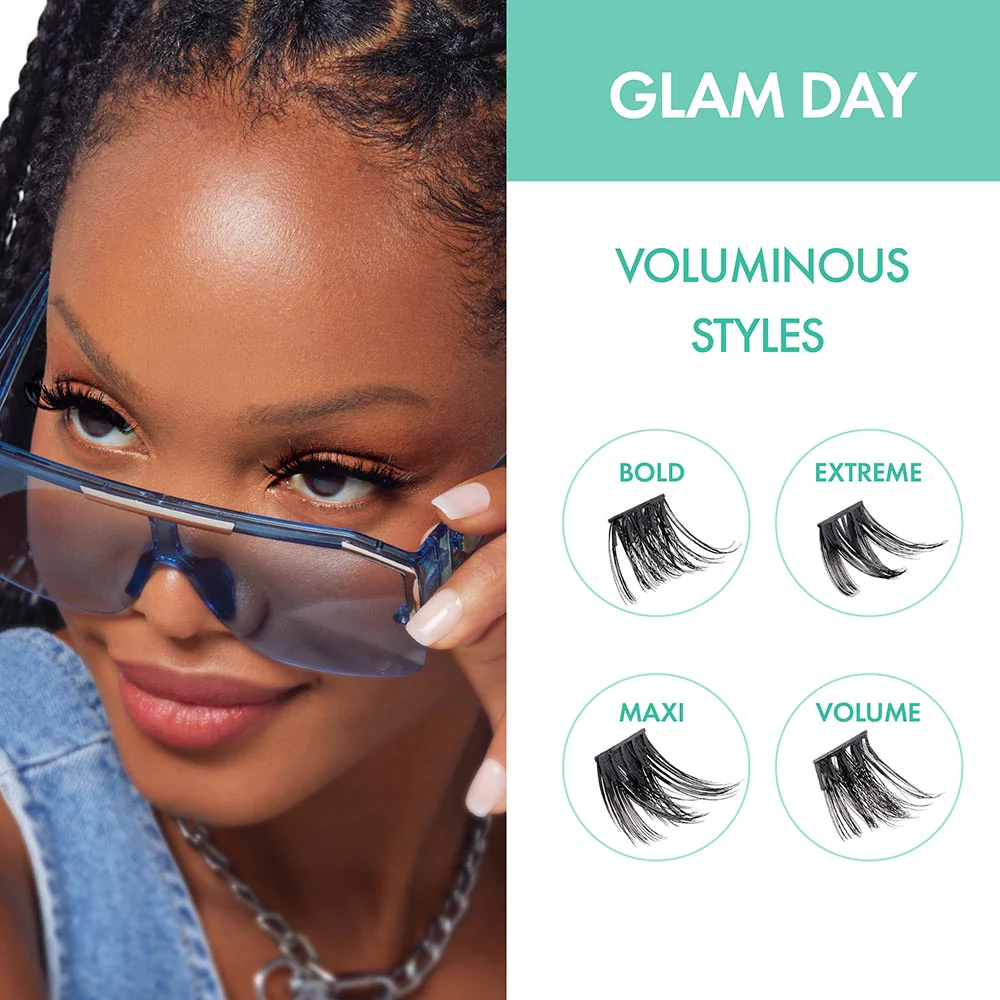 I-ENVY Press & Go Press-On Pre-Glued Lash Clusters - Glam Day - Image 7