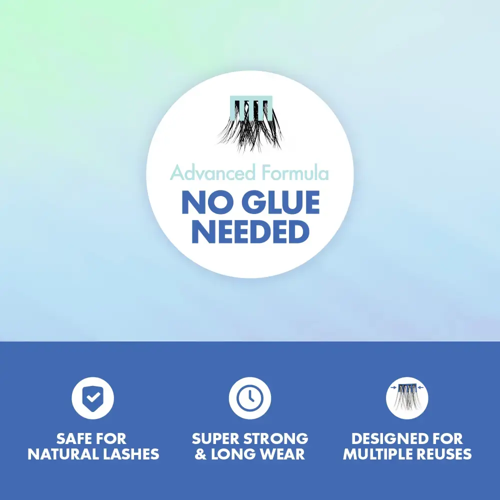 I-ENVY Press & Go Waterproof No Glue Lash Clusters – 22 Reusable Self-Adhesive Press-On Lashes - Image 32