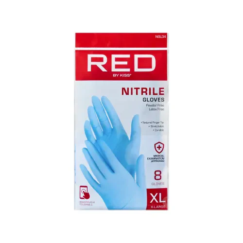 RED by KISS Professional Blue Nitrile Gloves (8pcs) - Image 24