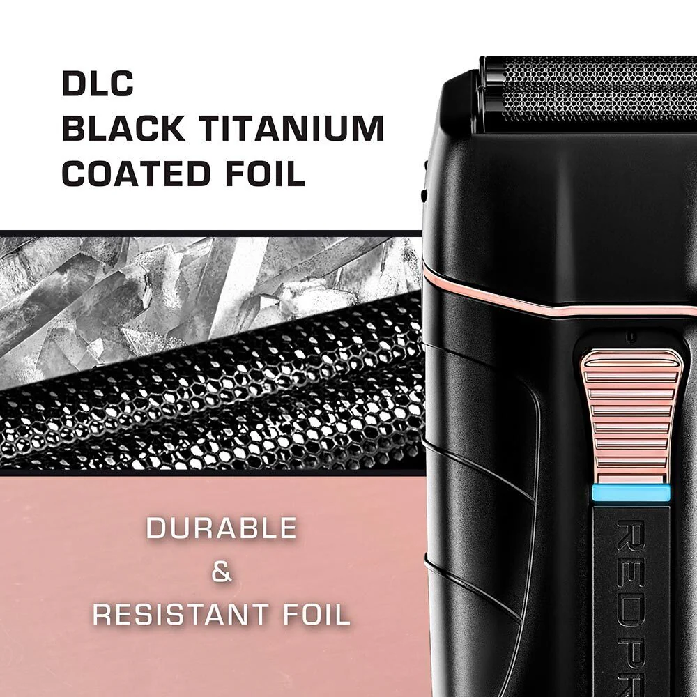 Red PRO Professional Cordless Shaver - Matte Black (Charging Stand Included) - Image 3