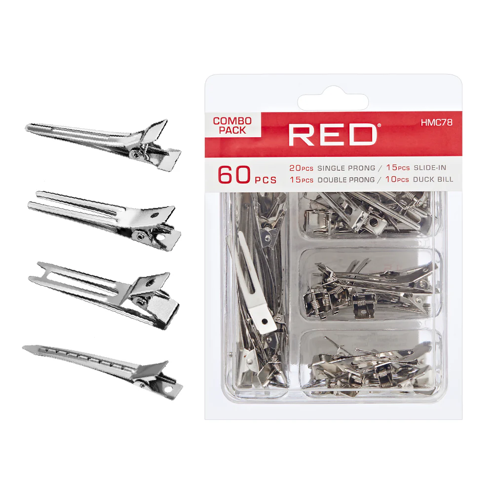 RED by KISS Metal Hair Sectioning Clip Combo