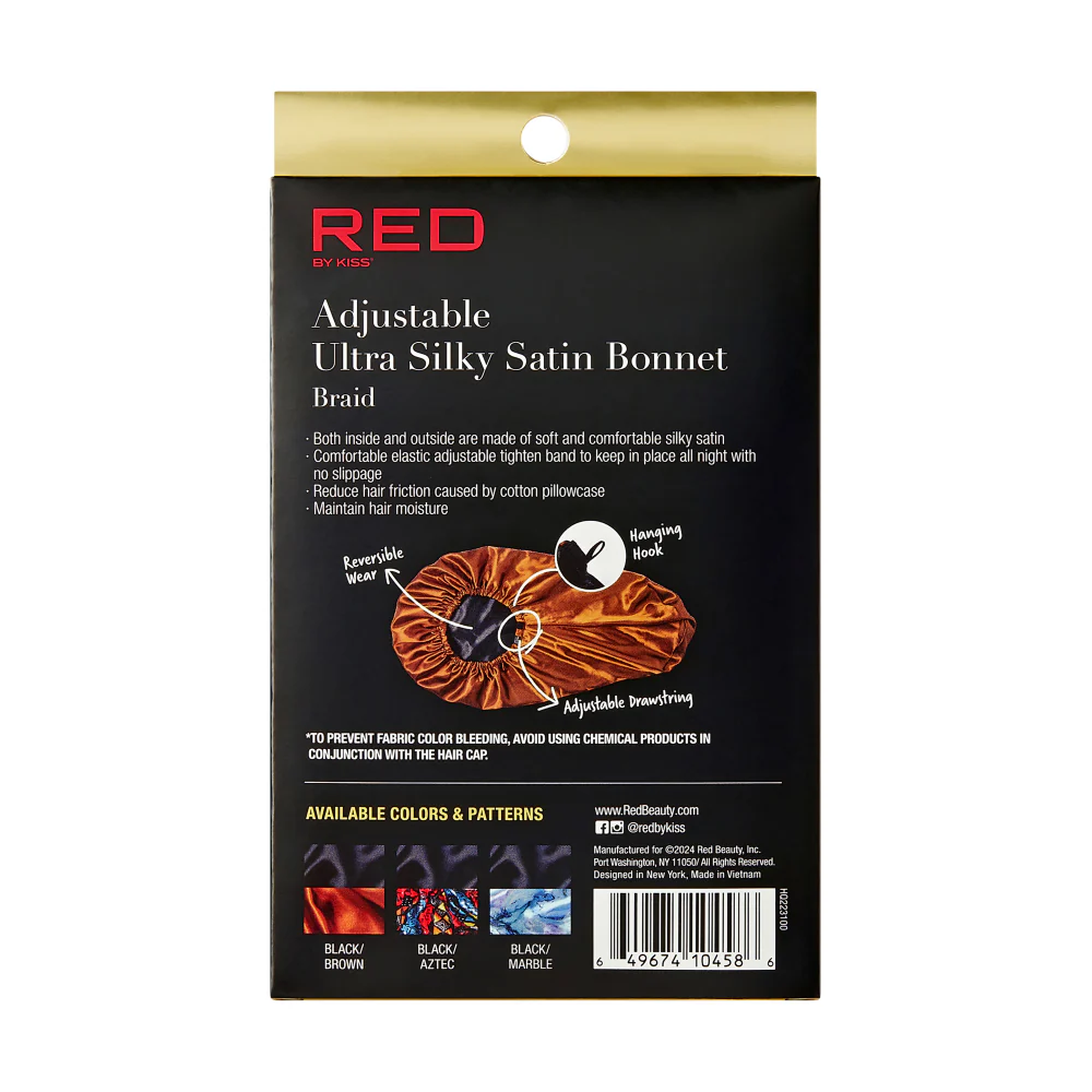 RED by KISS Reversible Silky Satin Adjustable Bonnet - Image 21