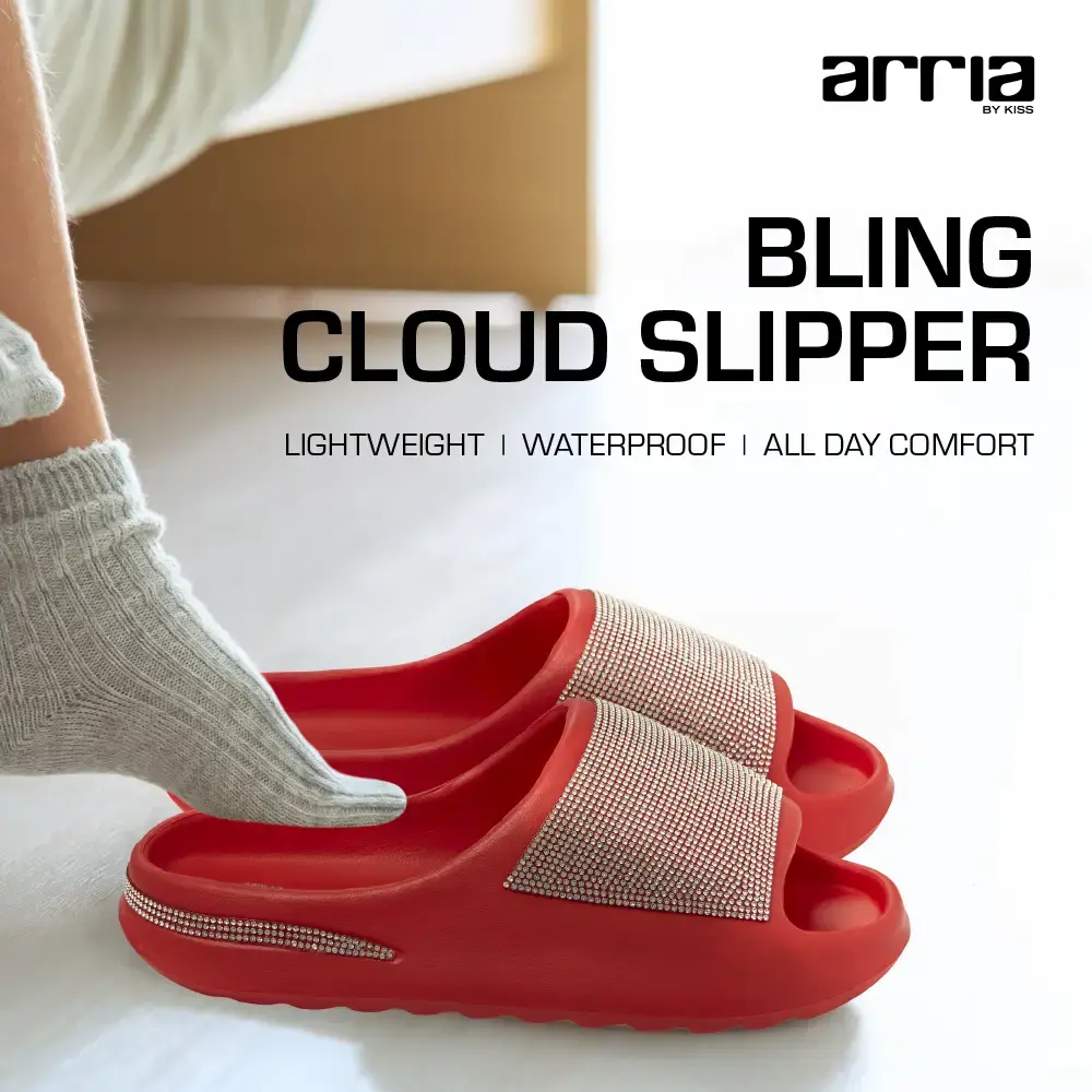Arria Rhinestone Glitter Cloud Slippers – Open Toe Slides for Women & Men - Image 20