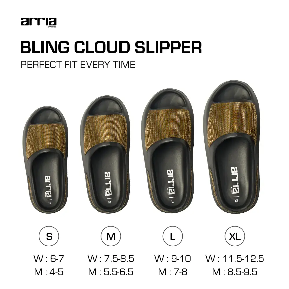 Arria Rhinestone Glitter Cloud Slippers – Open Toe Slides for Women & Men - Image 34