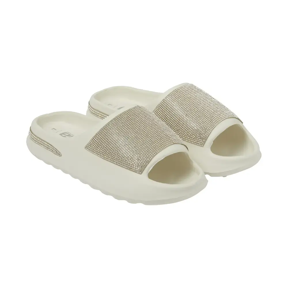 Arria Rhinestone Glitter Cloud Slippers – Open Toe Slides for Women & Men - Image 49