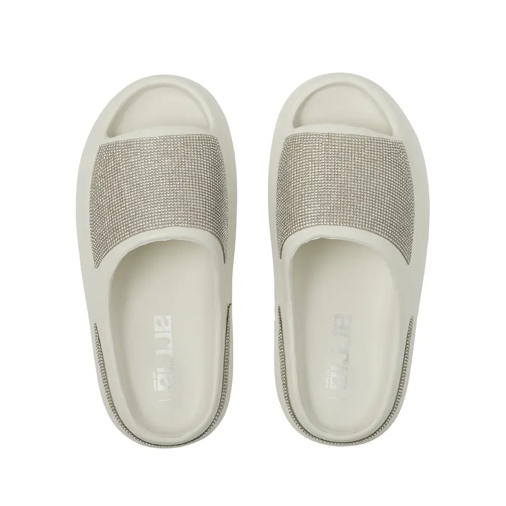Arria Rhinestone Glitter Cloud Slippers – Open Toe Slides for Women & Men - Image 5