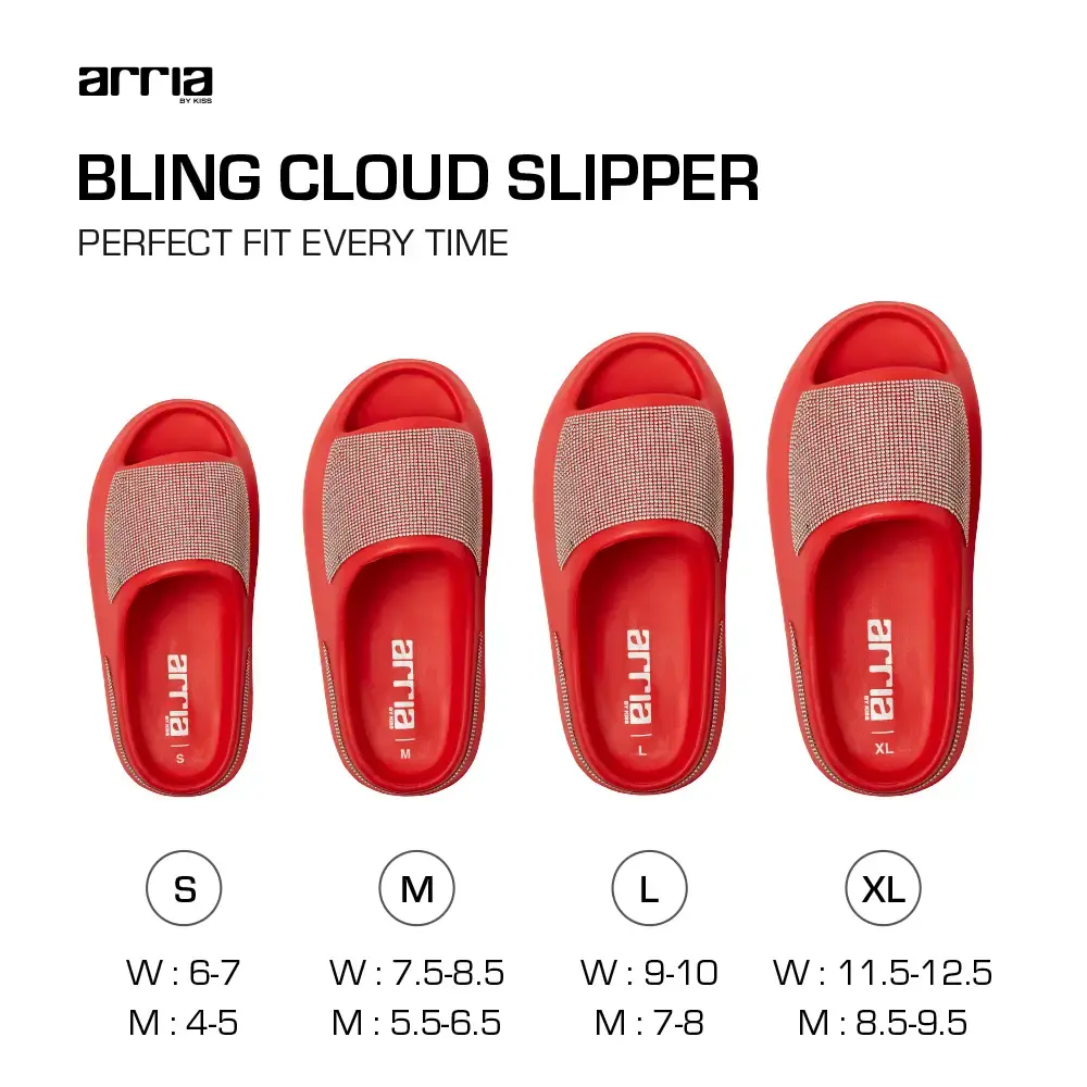 Arria Rhinestone Glitter Cloud Slippers – Open Toe Slides for Women & Men - Image 60