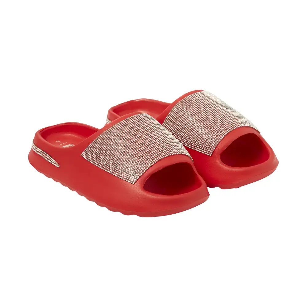 Arria Rhinestone Glitter Cloud Slippers – Open Toe Slides for Women & Men - Image 86