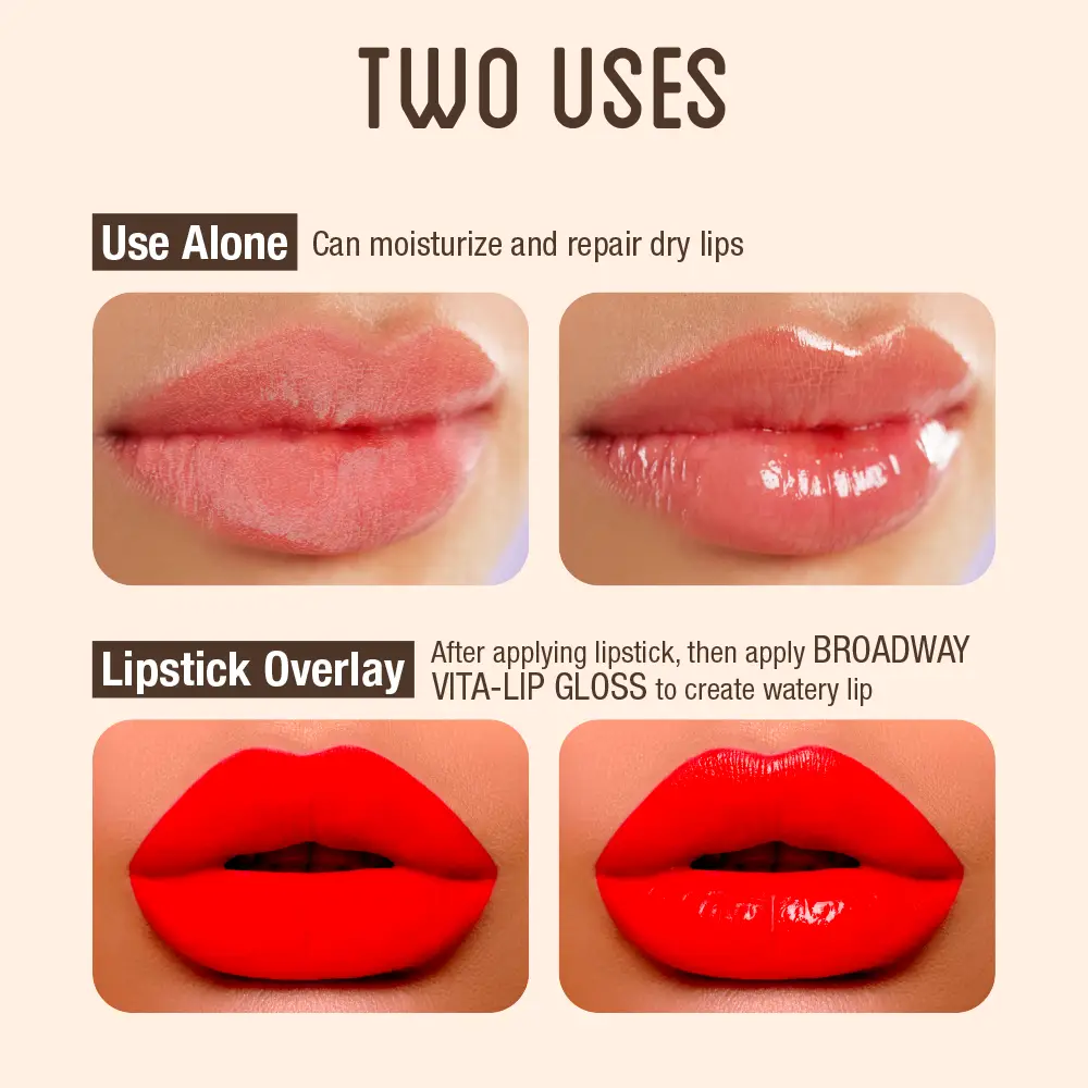 Ruby Kisses Broadway Vita-Lip Gloss – Value Set (Rosehip & Coconut) Ultra-Hydrating & Soothing Formula with Vitamin Oils - Image 12