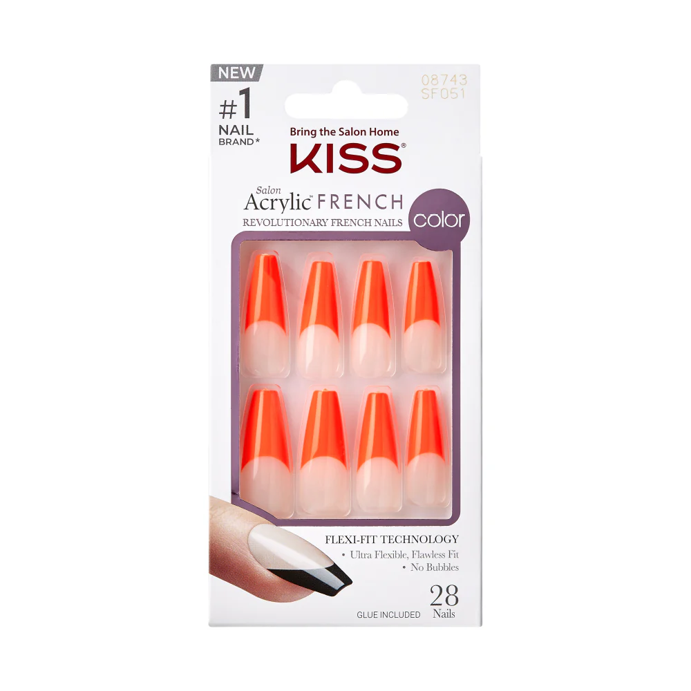KISS Salon Acrylic French Nails - Lavender
