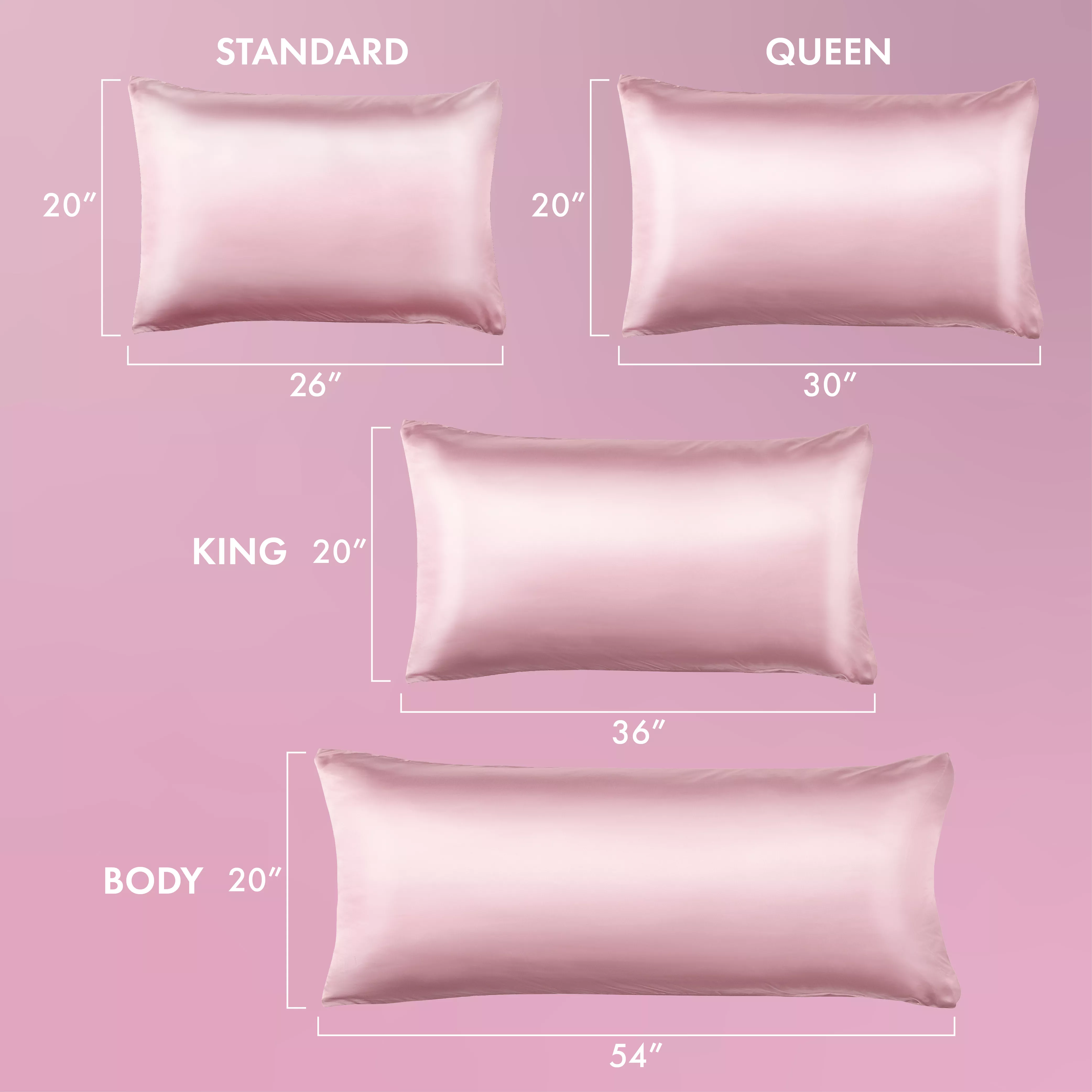 MAVIE Satin Pillowcase Set of 2 – Queen Size 20" x 30" - Image 33