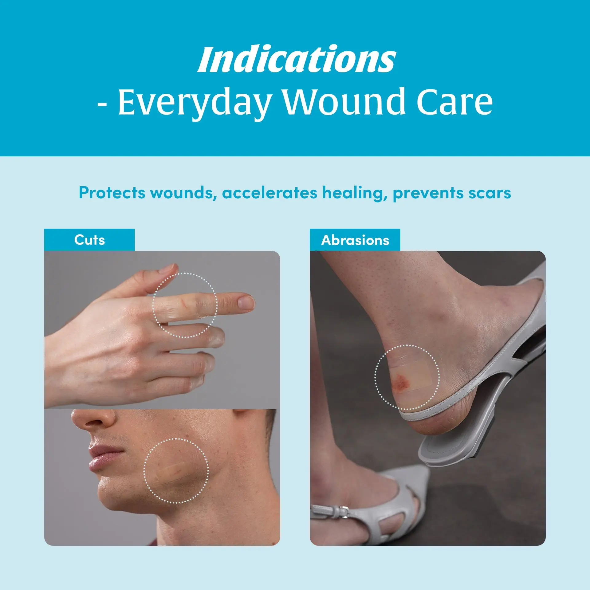 Medifoam Self-Adhesive Hydrocolloid Bandage Pads – Ultra-Thin Waterproof Healing Patches - Image 14