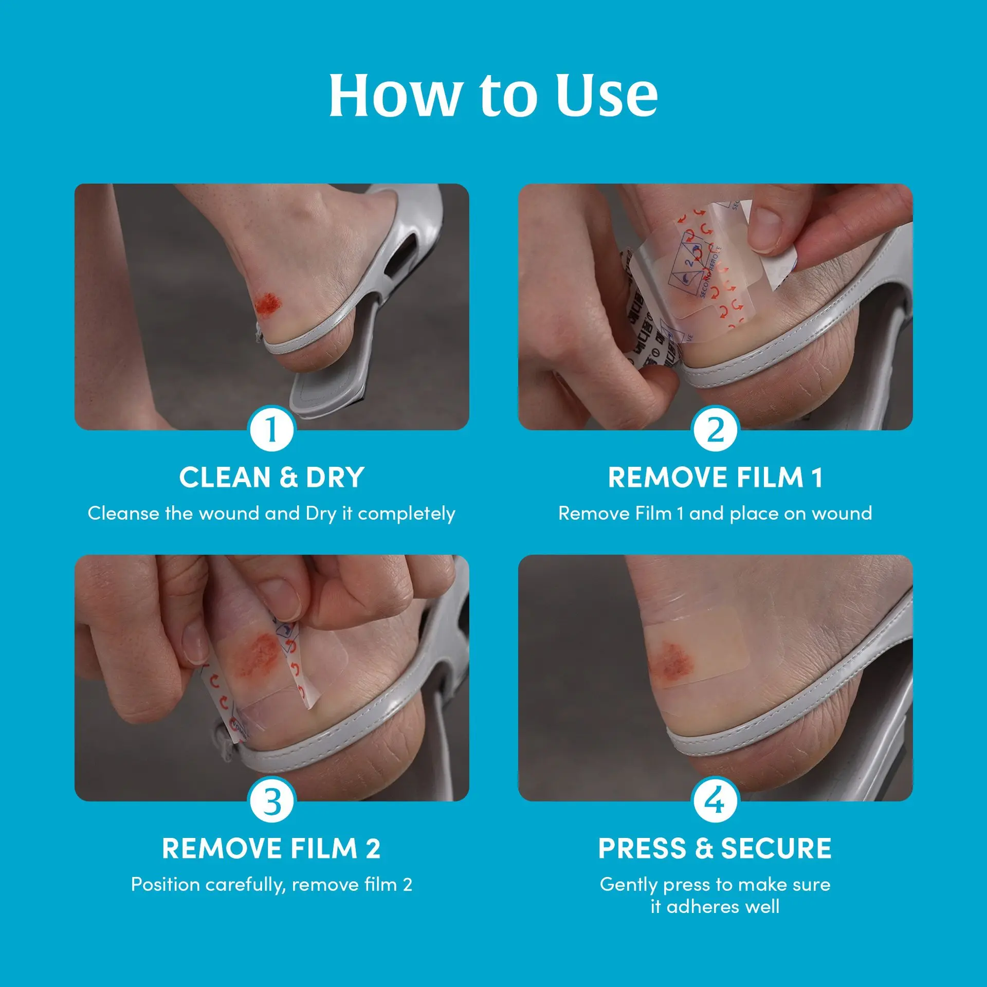 Medifoam Self-Adhesive Hydrocolloid Bandage Pads – Ultra-Thin Waterproof Healing Patches - Image 15