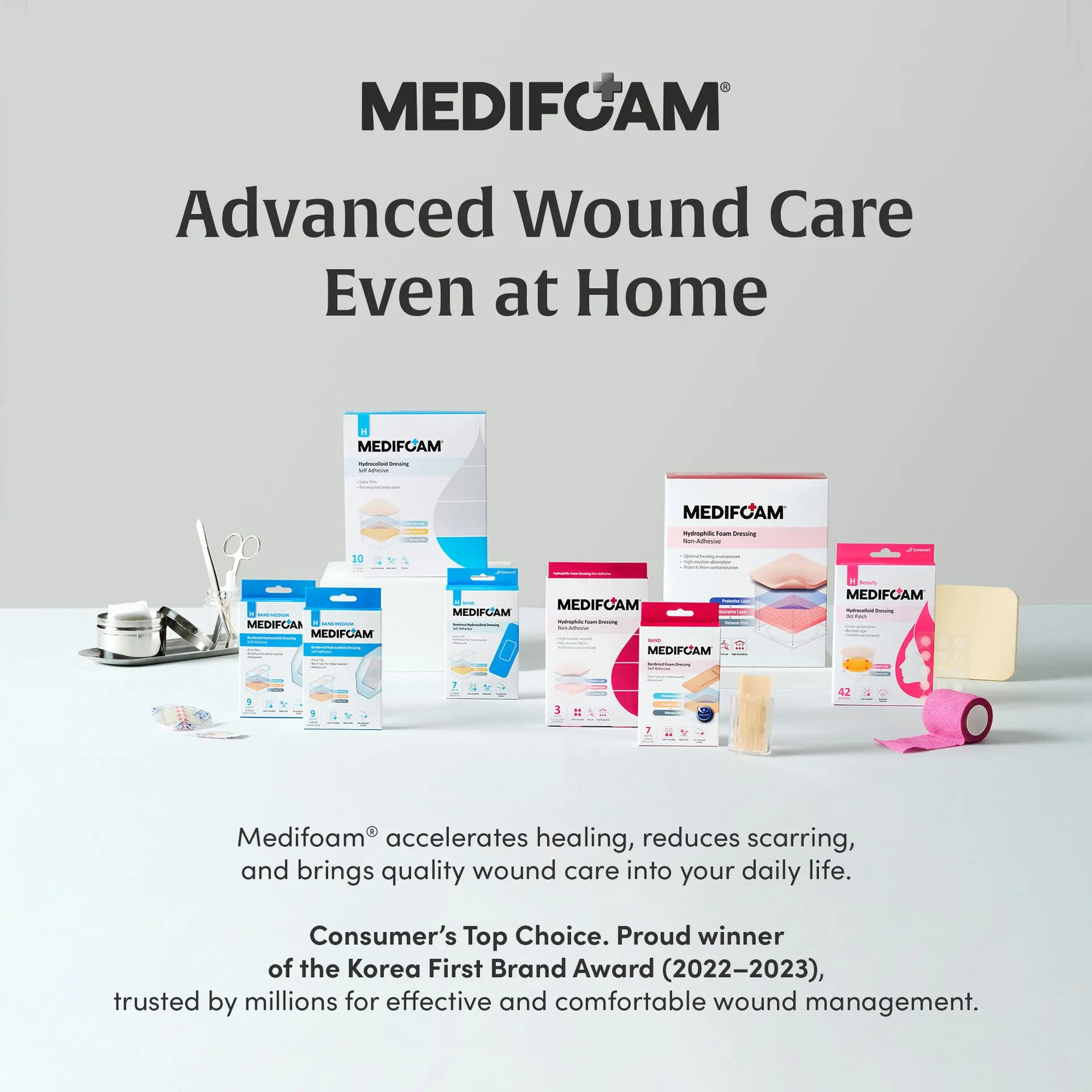 Medifoam Self-Adhesive Hydrocolloid Bandage Pads – Ultra-Thin Waterproof Healing Patches 9 Sheets (1.6" × 2.4") - Image 7