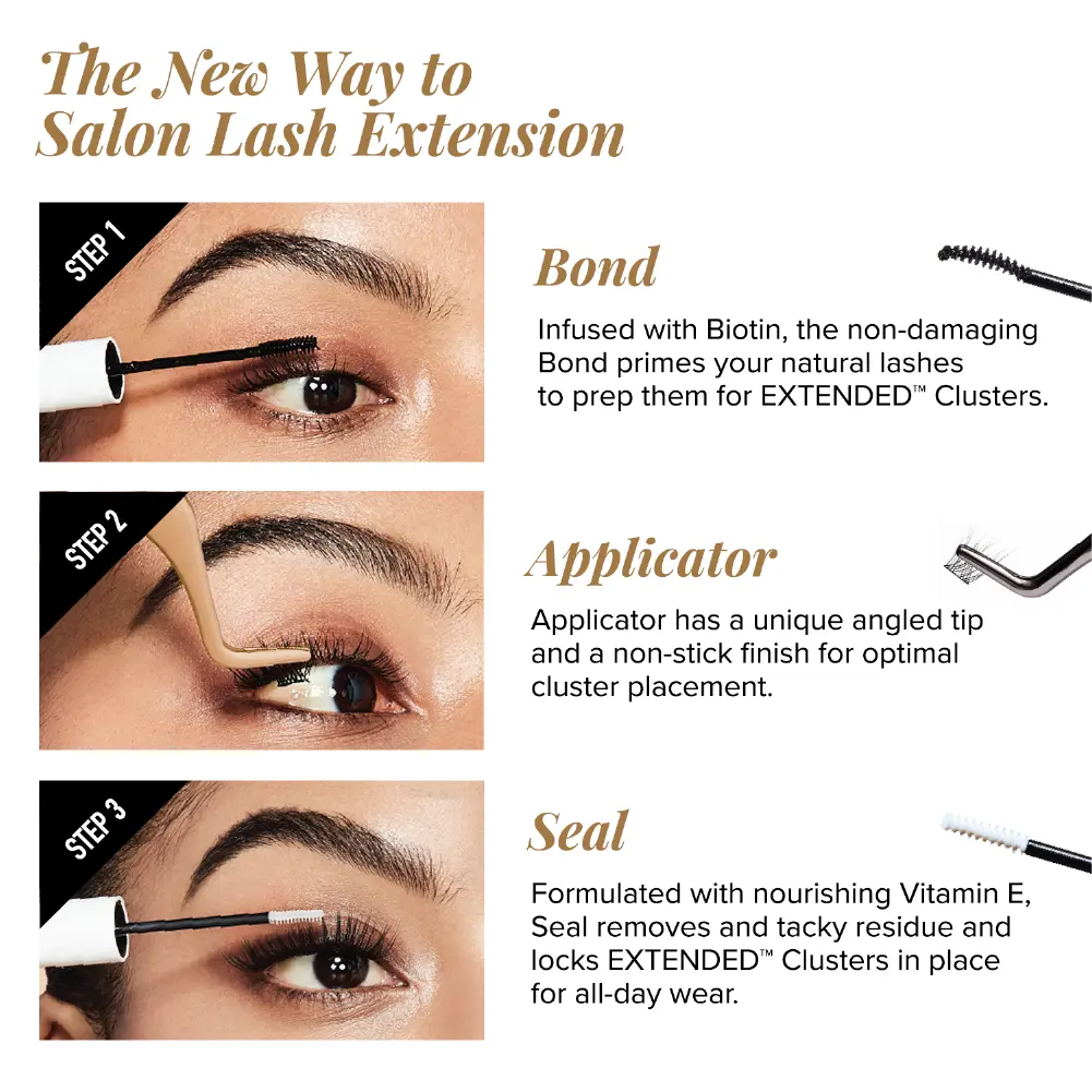 VLuxe By i•ENVY Soft Luxe Faux Mink Lash Cluster – Seamless DIY Extensions - Image 5