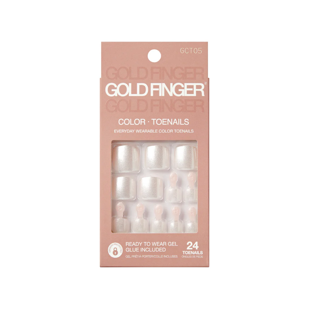 Gold Finger Solid Colors Toenails - Wonderstruck