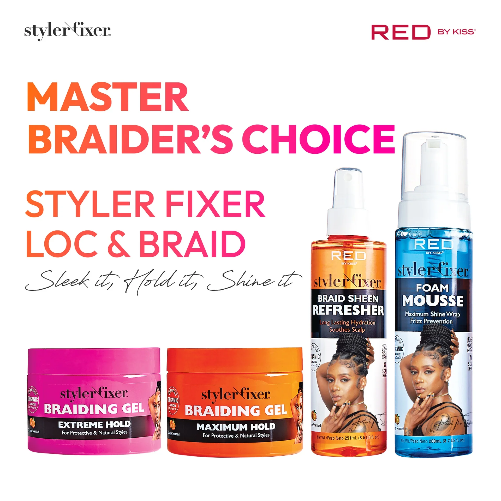 RED by KISS Styler Fixer Braiding Gel - Maximum Hold - Image 8