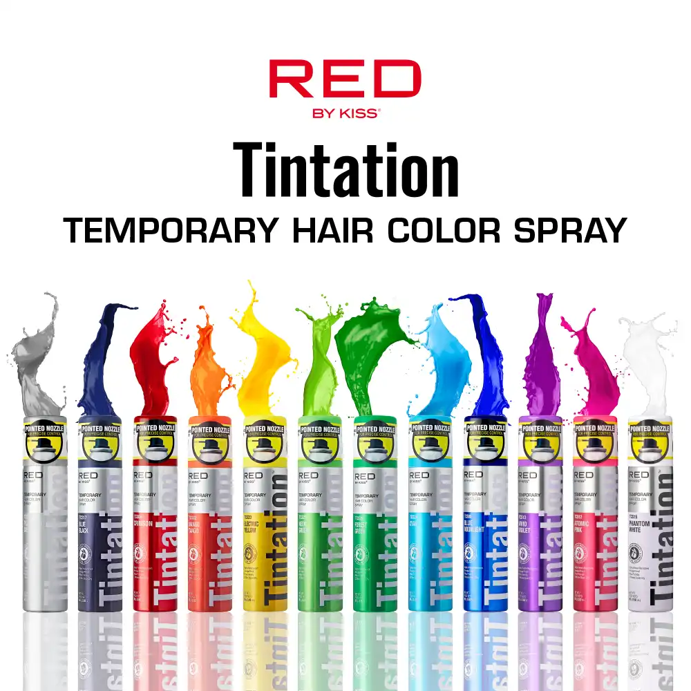 RED by KISS Tintation Color Spray Vibrant Collection - Off Black - Image 11