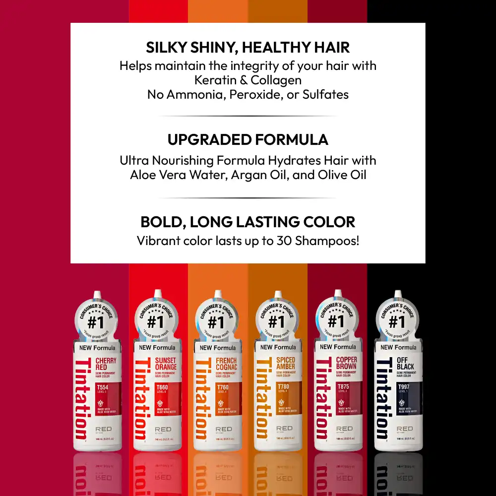 RED by KISS Tintation Semi-Permanent Hair Color – New & Improved Formula - Image 61