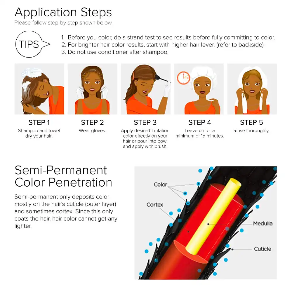 RED by KISS Tintation Semi-Permanent Hair Color – New & Improved Formula - Image 9