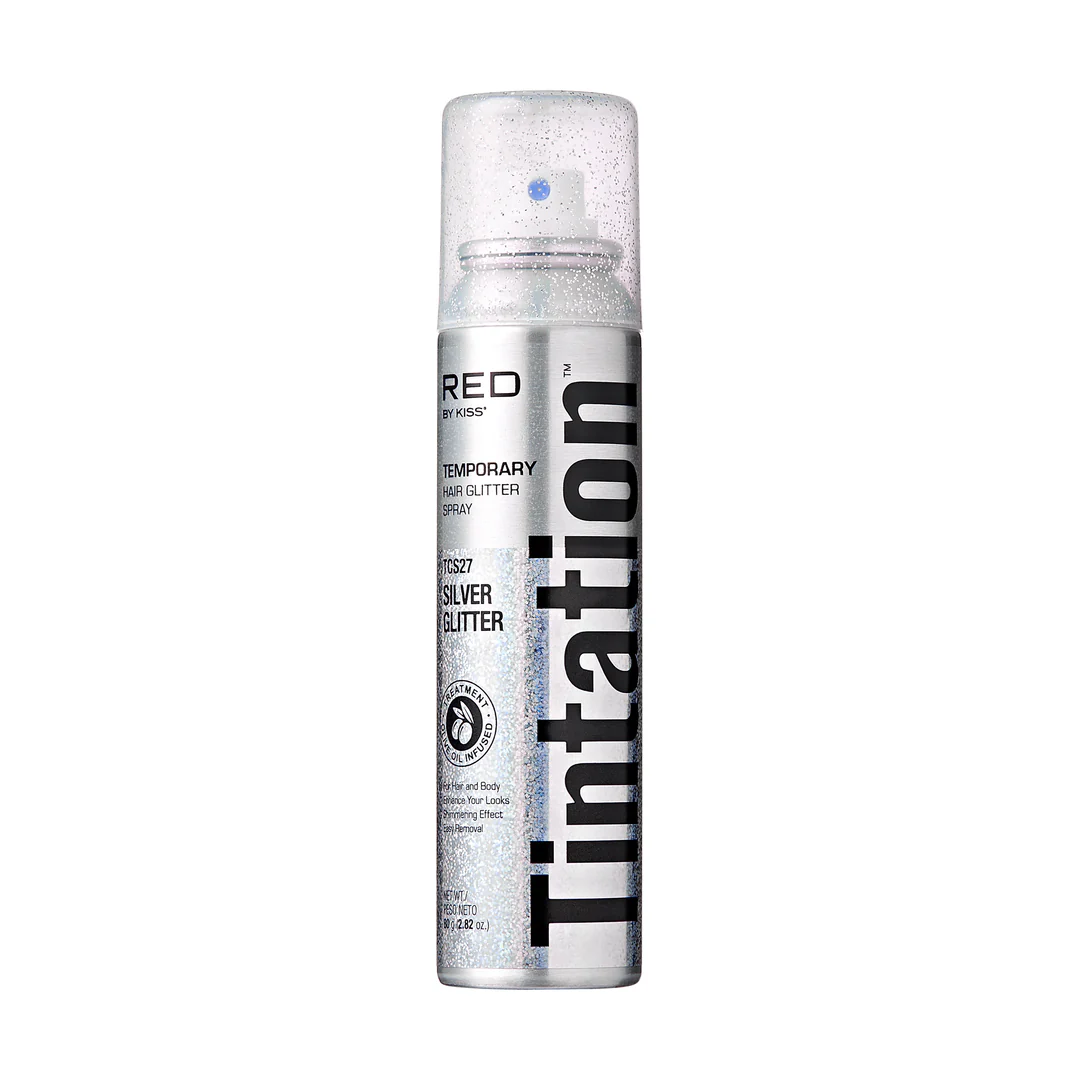 RED by KISS Tintation Sparkle Glitter Hair Spray – Shimmering Finish for Parties & Holidays