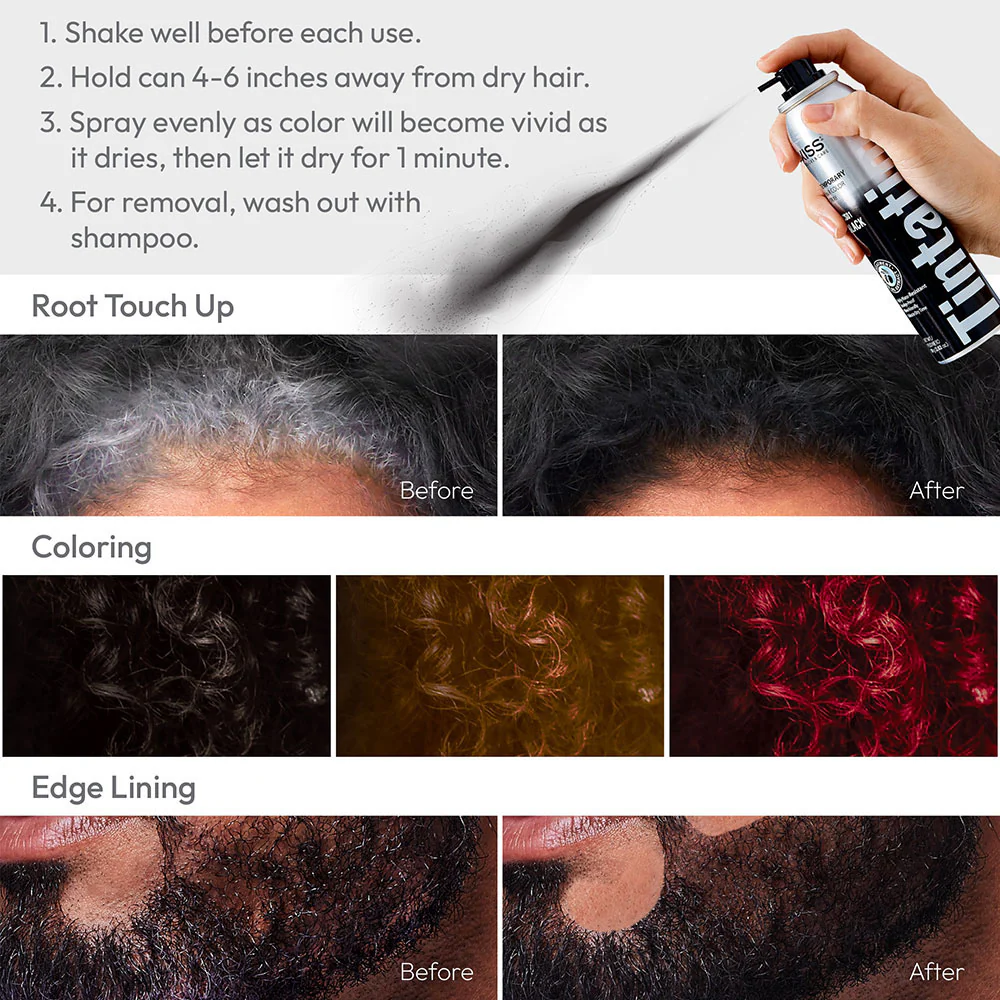 RED by KISS Tintation Temporary Hair Color Root Touch Up Color Spray Large (6oz) - Image 5