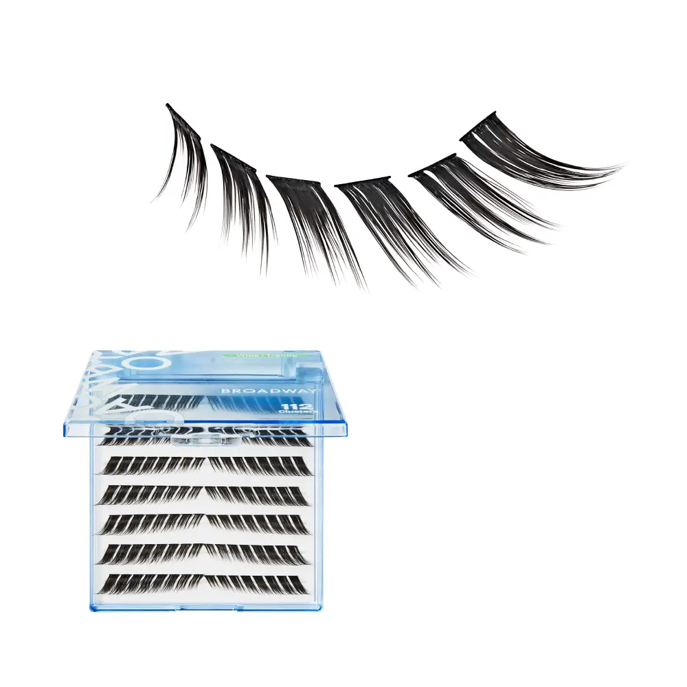 Broadway Trendy DIY Cluster Lashes - Manga-Inspired Wispy Lash Extensions (70-112pcs) - Image 36