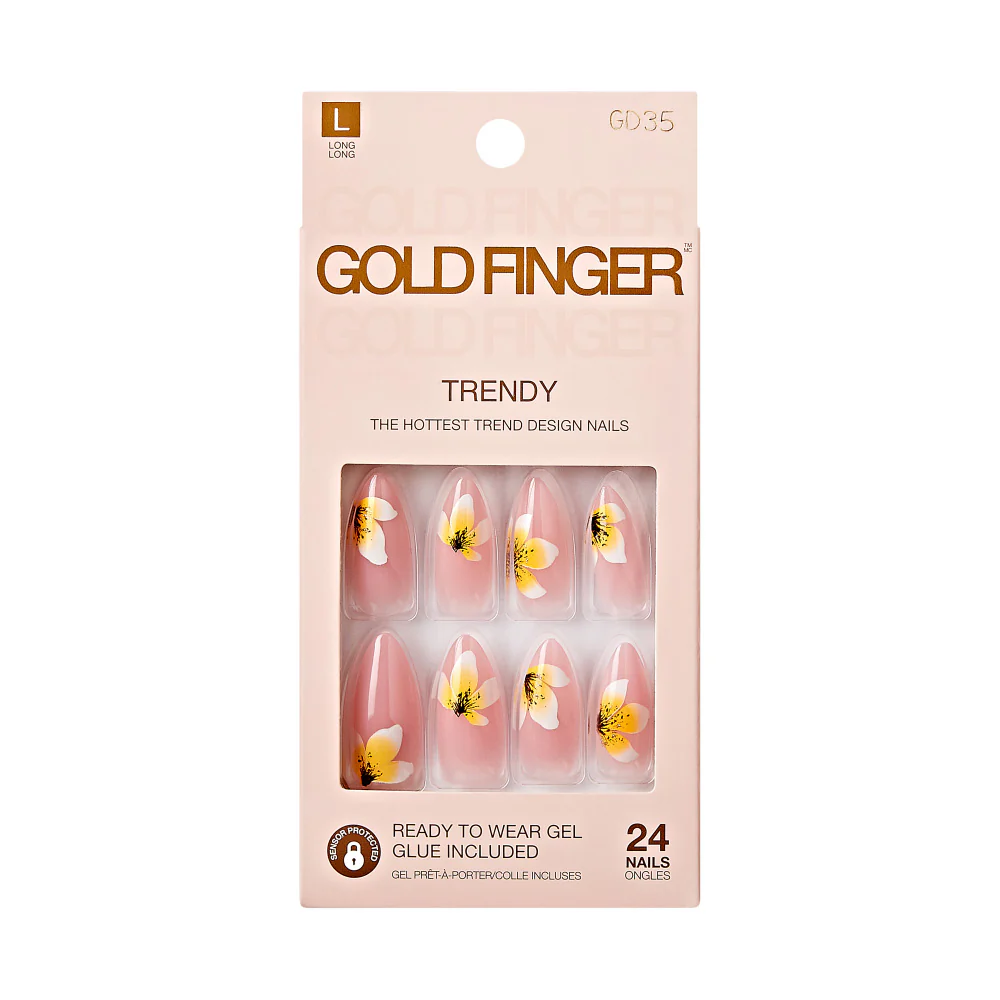 Gold Finger Trendy Nails - Live Forever