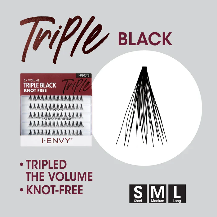 I-ENVY Triple Black Knot Free Individual Lash (70pcs) - Image 4