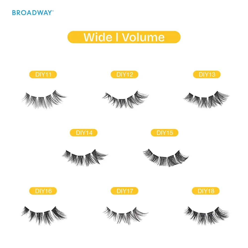 Broadway Volume DIY Cluster Lashes - Full, Fluffy Lash Extensions (56-112pcs) - Image 52