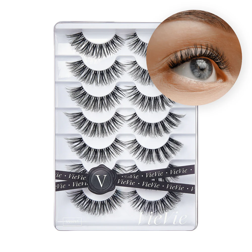Vie Vie Wispy Faux Mink False Strip Lashes – 7 Pairs - Image 9